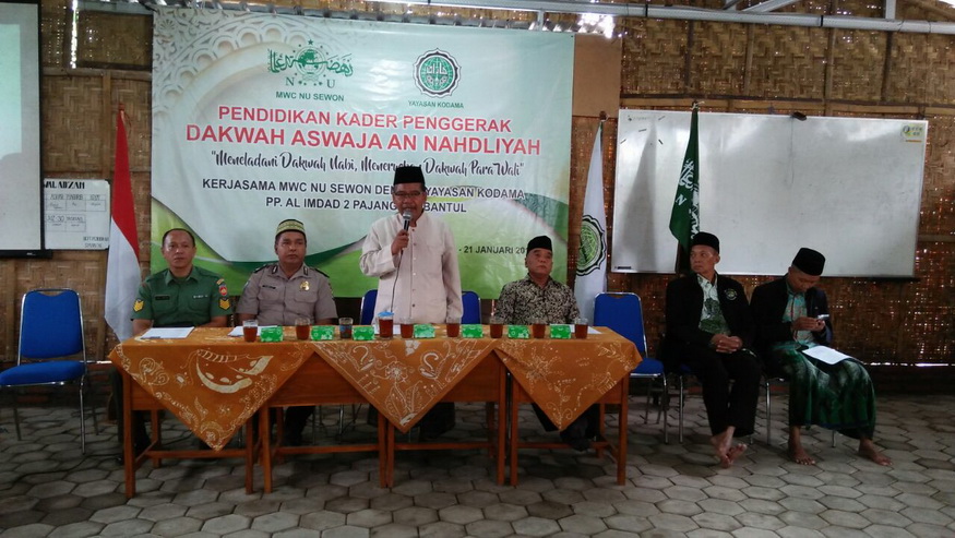 Cetak Kader Dakwah Militan, Kodama dan MWC NU Sewon Gelar PKPD