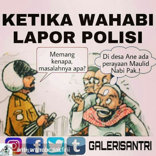 wahabi lapor polisi