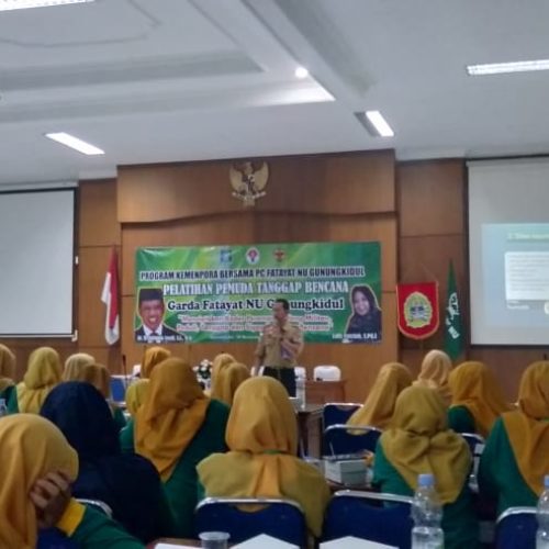 PC Fatayat NU Gunungkidul Gelar Pelatihan Pemudi Tanggap Bencana Bersama Kemenpora
