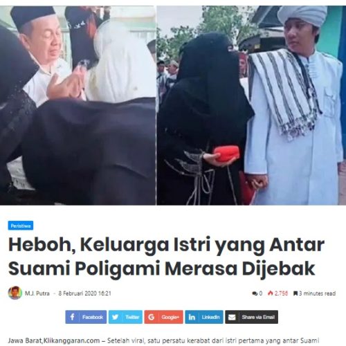 Kalau Poligami Karena Jumlah Perempuan Lebih Banyak, Itu Pasti Bohong Besar
