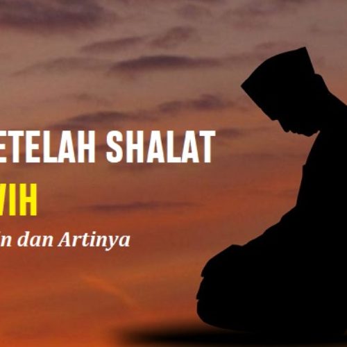 Doa Setelah Shalat Tarawih