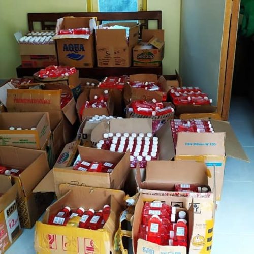 Satgas NU Pundong Bagikan Paket Kebersihan dan Jadwal Imsakiyah Ramadhan 1441H