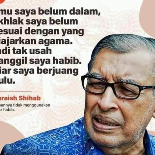 Alasan Prof Quraish Shihab Tak Mau Dipanggil Habib