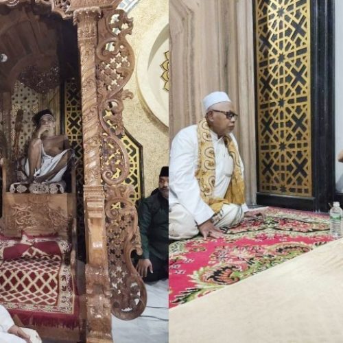 Saat Wali Jadzab Habib Abu Bakar Gresik di Makam Syaikhona Kholil Bangkalan
