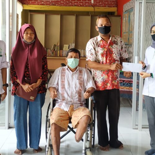 Peduli Difabel LAZISNU DIY Tasarufkan Pengadaan Kaki Palsu