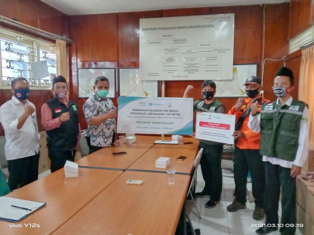 PW LAZISNU DIY Laksanakan Serah Terima Perbaikan Saluran Air