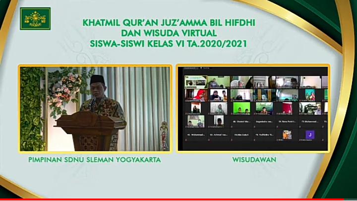 SD NU Sleman Yogyakarta Gelar Wisuda Virtual