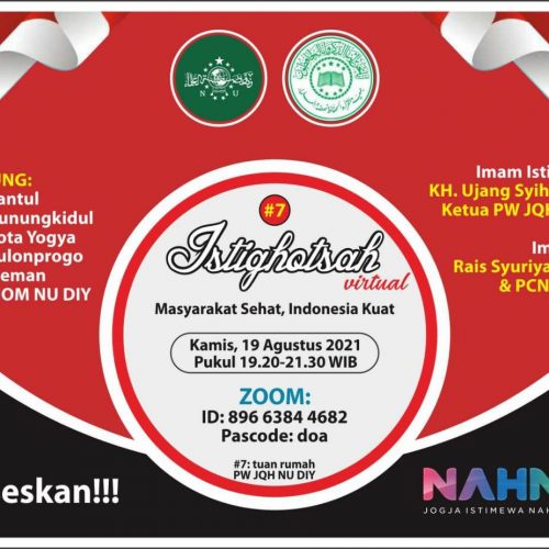 Malam Jum'at Putaran 7, PW JQH NU DIY Ajak Semua Warga Ikuti Istighotsah