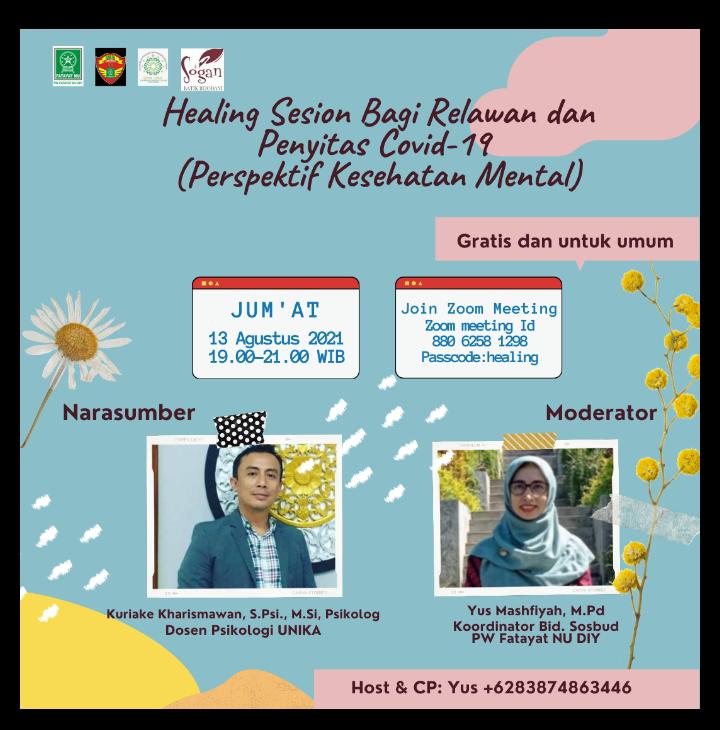 Healing Session bagi Relawan dan Penyitas Covid-19Healing Session bagi Relawan dan Penyitas Covid-19