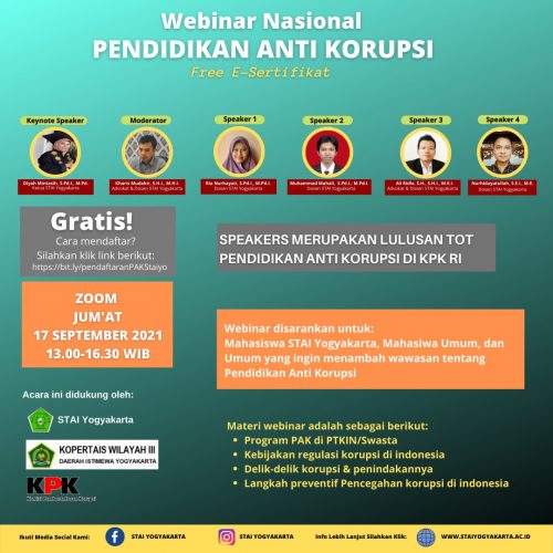 STAIYO Jadi Kampus Pertama yang Adakan Pendidikan Anti Korupsi (PAK)