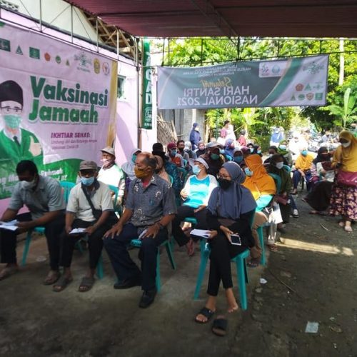 484 Jamaah Mendapat Vaksinasi Dosis-2 dari MWC NU Pundong