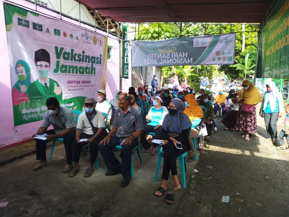 484 Jamaah Mendapat Vaksinasi Dosis-2 dari MWC NU Pundong