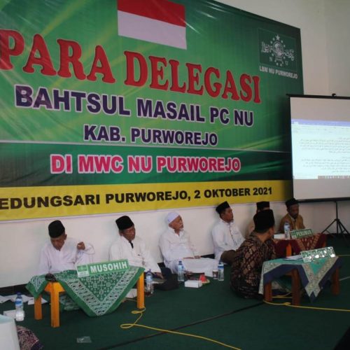 Gandeng MWC NU Purworejo, LBM PCNU Purworejo Bahas Fikih Kontemporer