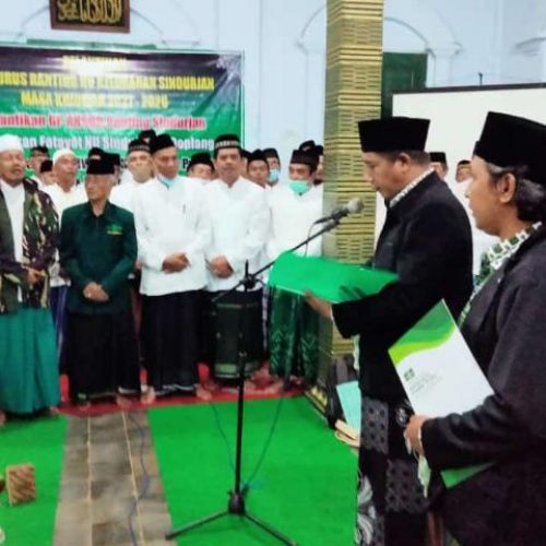 Ranting NU Sindurjan Purworejo Dilantik Bersama 2 Banom