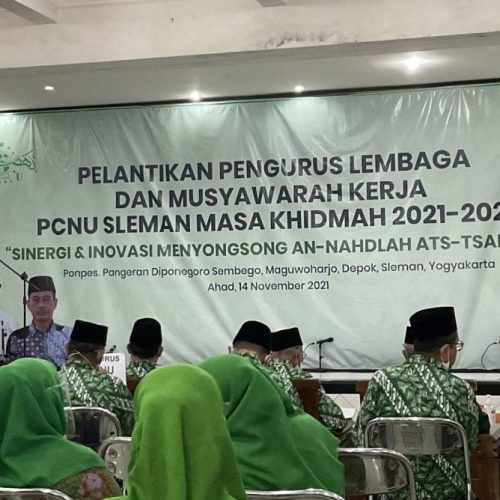 PCNU Sleman Selenggarakan Pelantikan Lembaga dan Musykercab