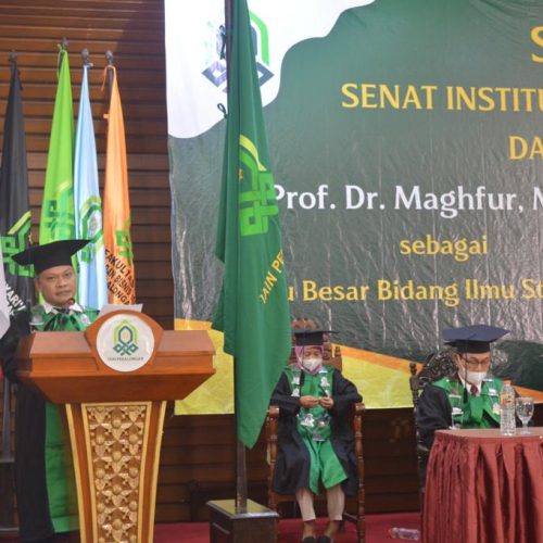 Pidato Guru Besar di IAIN Pekalongan, Maghfur Angkat NU Jawab Perubahan Iklim