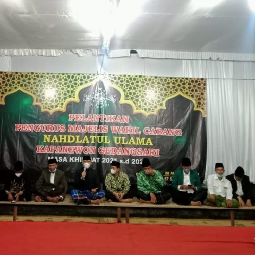 Resmi Dilantik, MWC NU Gedangsari Gunungkidul Masa Khidmat 2022-2027